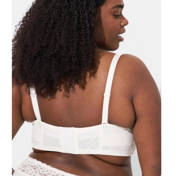 2 Strapless Push-Up Lace Sling Straight Back Bras - Picture 5 of 10